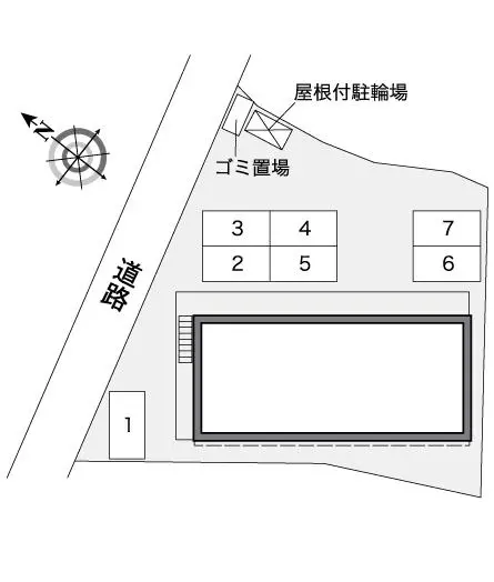 ★手数料０円★富士宮市三園平　月極駐車場（LP）